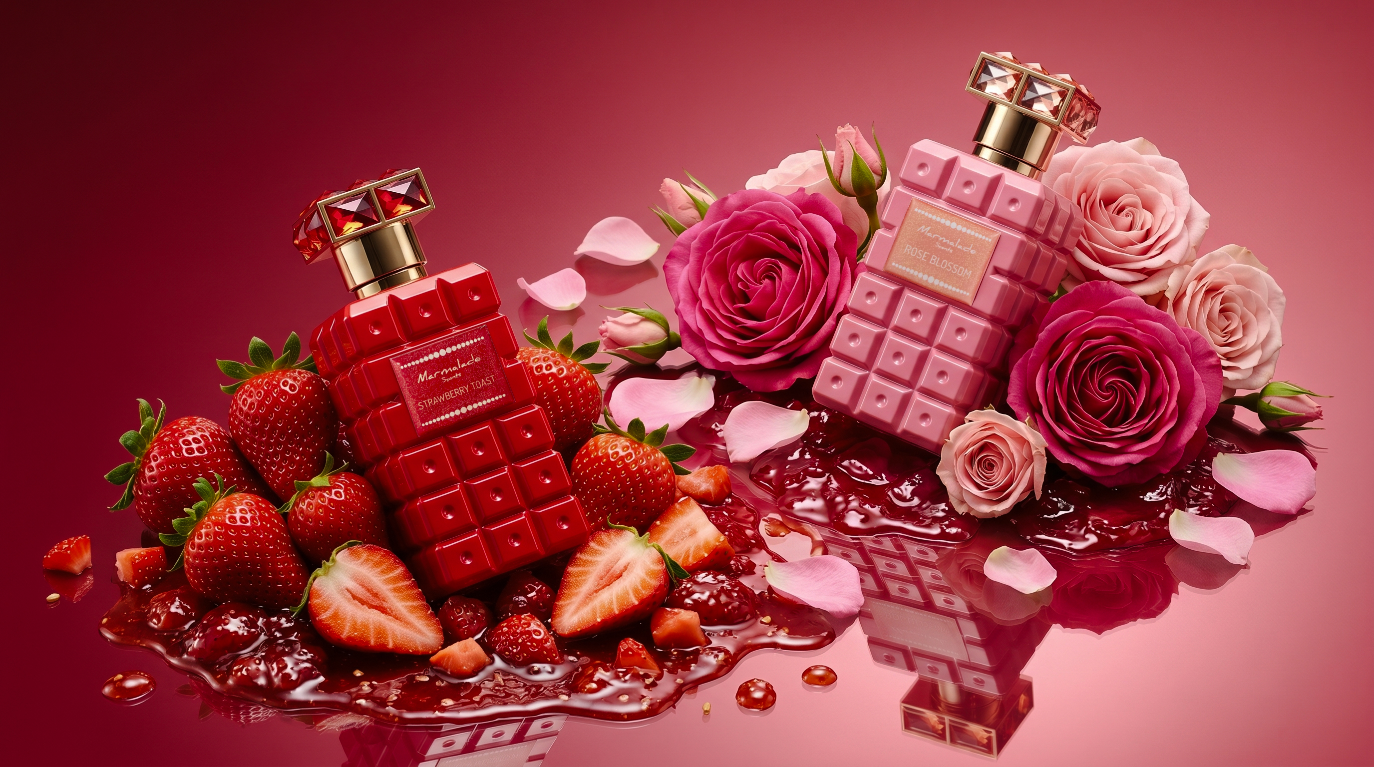 Shaikh Mohd Saeed Strawberry Toast Rose Blossem - Premium Arabic Perfume Collection Dubai UAE