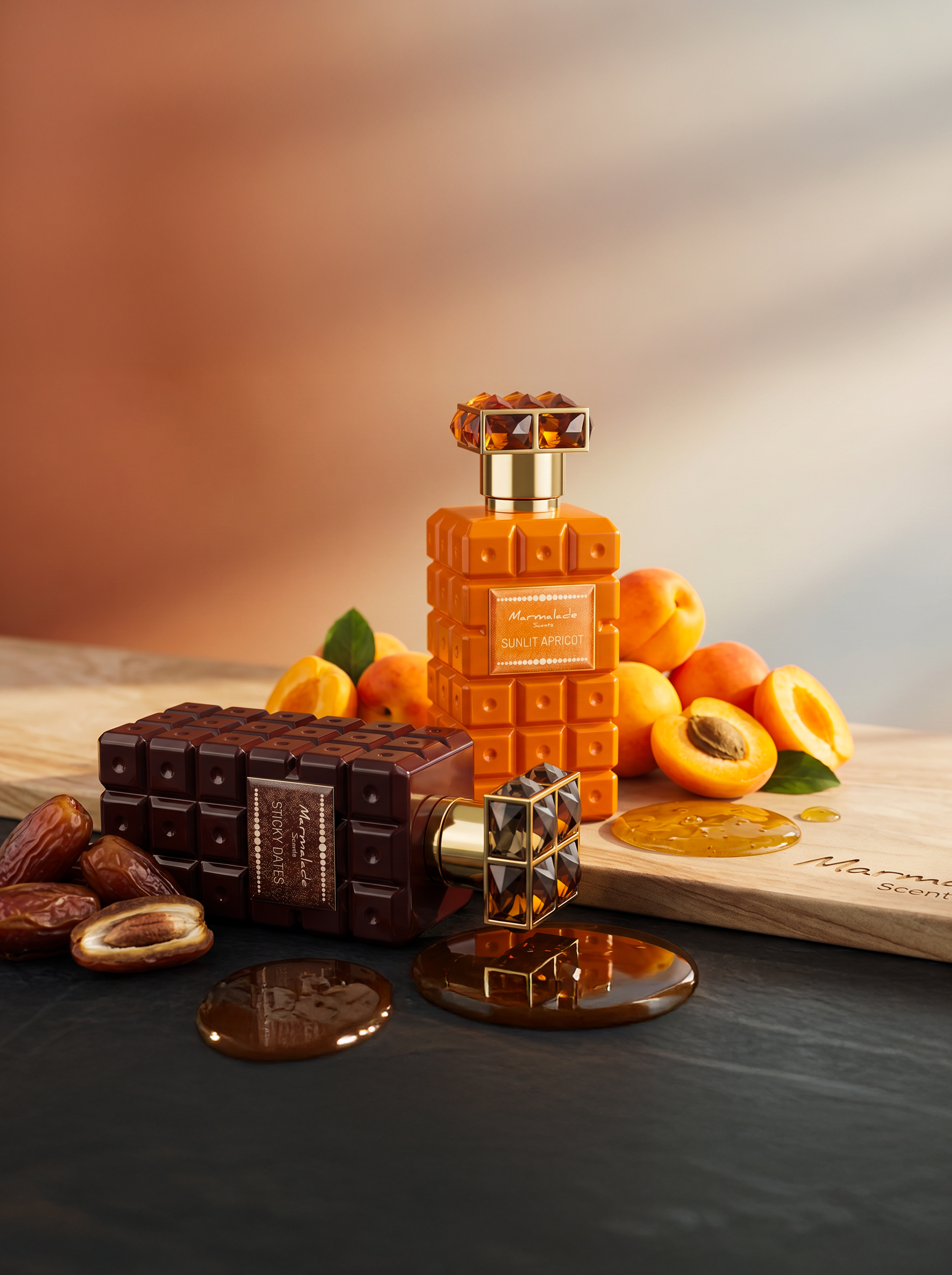 Shaikh Mohd Saeed Sunlit Apricot - Luxury Perfume Mobile Banner Dubai UAE